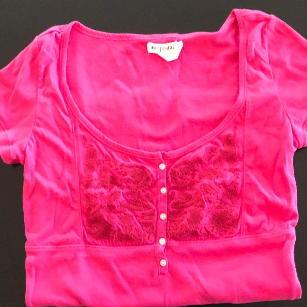 Aeropostale rich pink t-shirt